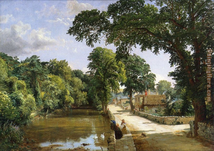 Bonchurch, Isle of Wight painting - Jasper Francis Cropsey Bonchurch, Isle of Wight art painting Bonchurch, Isle of Wight painting - Jasper Francis Cropsey Bonchurch, Isle of Wight art painting